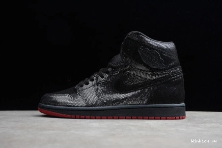 OG JORDAN 1 HIGH BLACK RED RETRO GYM AIR 1001